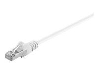 Goobay - Network cable - RJ-45 (M) to RJ-45 (M) - 50 cm - foiled unshielded twisted pair (F/UTP) - CAT 5e - molded - white