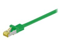 Goobay - Patch cable - RJ-45 (M) to RJ-45 (M) - 2 m - SFTP, PiMF - CAT 7 - halogen-free, molded - green