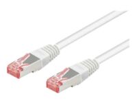 Goobay - Network cable - RJ-45 (M) to RJ-45 (M) - 20 m - SFTP - CAT 6 - molded - white
