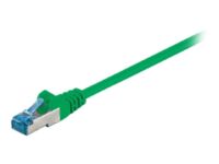 Goobay - Network cable - RJ-45 (M) to RJ-45 (M) - 2 m - SFTP, PiMF - CAT 6a - halogen-free, molded - green