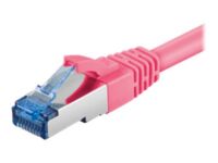 Goobay - Network cable - RJ-45 (M) to RJ-45 (M) - 2 m - SFTP - CAT 6a - molded, snagless - magenta