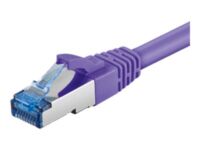 Goobay - Network cable - RJ-45 (M) to RJ-45 (M) - 2 m - SFTP - CAT 6a - molded, snagless - purple