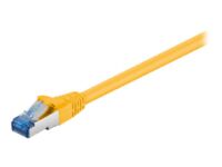Goobay - Patch cable - RJ-45 (M) to RJ-45 (M) - 3 m - SFTP, PiMF - CAT 6a - halogen-free, molded - yellow