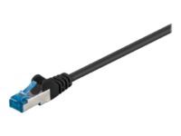 Goobay - Patch cable - RJ-45 (M) to RJ-45 (M) - 3 m - SFTP, PiMF - CAT 6a - halogen-free, molded - black