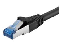 Goobay - Network cable - RJ-45 (M) to RJ-45 (M) - 5 m - SFTP, PiMF - CAT 6a - halogen-free, molded, snagless - black