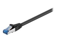 Goobay - Patch cable - RJ-45 (M) to RJ-45 (M) - 7.5 m - SFTP, PiMF - CAT 6a - halogen-free, molded, snagless - black