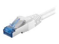 Goobay - Network cable - RJ-45 (M) to RJ-45 (M) - 7.5 m - pairs in metal foil (PiMF) - CAT 6a - molded, snagless - white