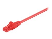 Goobay - Patch cable - RJ-45 (M) to RJ-45 (M) - 25 cm - UTP - CAT 6 - molded, snagless - red
