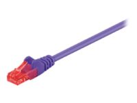 Goobay - Patch cable - RJ-45 (M) to RJ-45 (M) - 50 cm - UTP - CAT 6 - molded, snagless - purple
