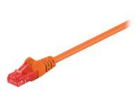 Goobay - Patch cable - RJ-45 (M) to RJ-45 (M) - 1 m - UTP - CAT 6 - molded, snagless - orange
