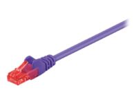 Goobay - Patch cable - RJ-45 (M) to RJ-45 (M) - 1 m - UTP - CAT 6 - molded, snagless - purple