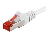 Goobay - Network cable - RJ-45 (M) to RJ-45 (M) - 1.5 m - SFTP, PiMF - CAT 6 - halogen-free, molded, snagless - white