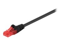 Goobay - Network cable - RJ-45 (M) to RJ-45 (M) - 1.5 m - UTP - CAT 6 - molded, snagless - black
