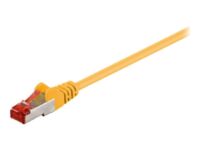 Goobay - Patch cable - RJ-45 (M) to RJ-45 (M) - 25 m - SFTP, PiMF - CAT 6 - molded - yellow