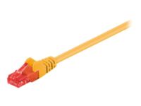 Goobay - Patch cable - RJ-45 (M) to RJ-45 (M) - 25 m - UTP - CAT 6 - molded - yellow