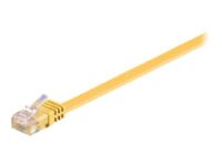 Goobay - Patch cable - RJ-45 (M) to RJ-45 (M) - 50 cm - UTP - CAT 6 - molded, flat - yellow