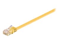 Goobay - Network cable - RJ-45 (M) to RJ-45 (M) - 2 m - UTP - CAT 6 - molded, flat - yellow
